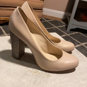 GLITTER HEEL PUMPS BY GUILHERMINA Vero Cuoio